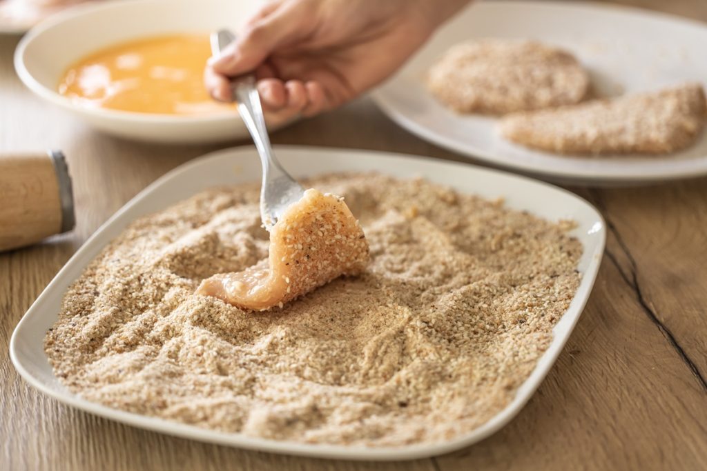 Het paneer van vlees.