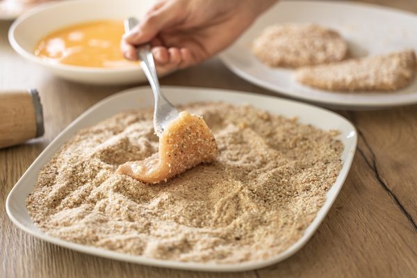 Het paneer van vlees.